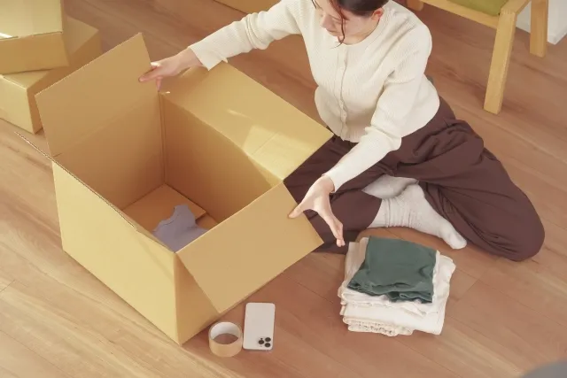 みんクロの商品梱包イメージ